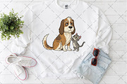 Quirky Dogs with Kittens PNG, an Illustration by Craft Nest (Thumbnail 5 of 6)
