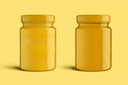 Pickle Sauce Honey Glass Jar Mockup, a Cups & Container Mockup by Digitalphaser (Thumbnail 5 of 6)