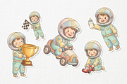 Charming Racer Cute Kids Cartoon, a Sport Illustration by Gohsantosa (Thumbnail 3 of 4)