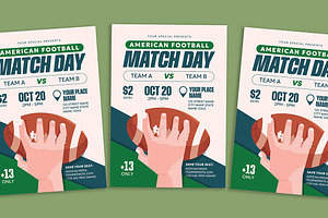 American Football Flyer, a Flyer Template by Gumico Studio.