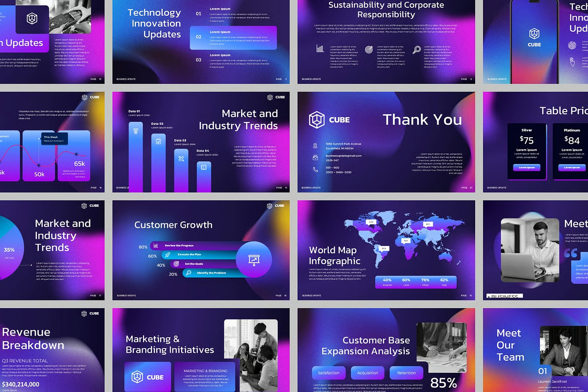 Business Update Keynote Templates, a Presentation Template by Fit-tee (Photo 2 of 2)