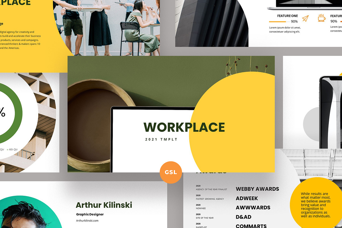 WorkPlace Google Slides Template, a Presentation Template by Bervisual