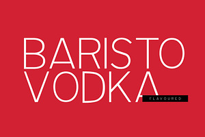 Baristo Display Typeface