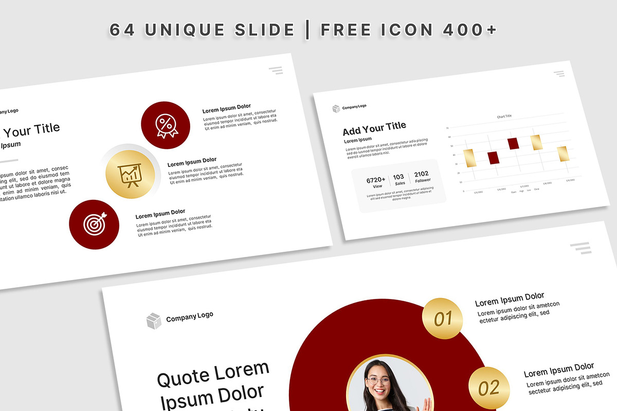 Maroon Business PowerPoint Template, a Presentation Template by SKY CREATION (Photo 2 of 6)