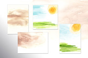 Watercolor blobs, a Texture Illustration by Daria Ustiugova (Thumbnail 8 of 9)