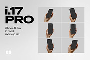 Holding iPhone 17 Pro Mockup Set 2, an iPhone Mockup by Croma Studio (Thumbnail 2 of 4)
