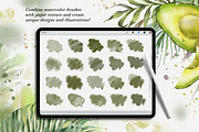 Watercolor Procreate Brushes., a Brush Add-On by VetaDesign (Thumbnail 6 of 7)