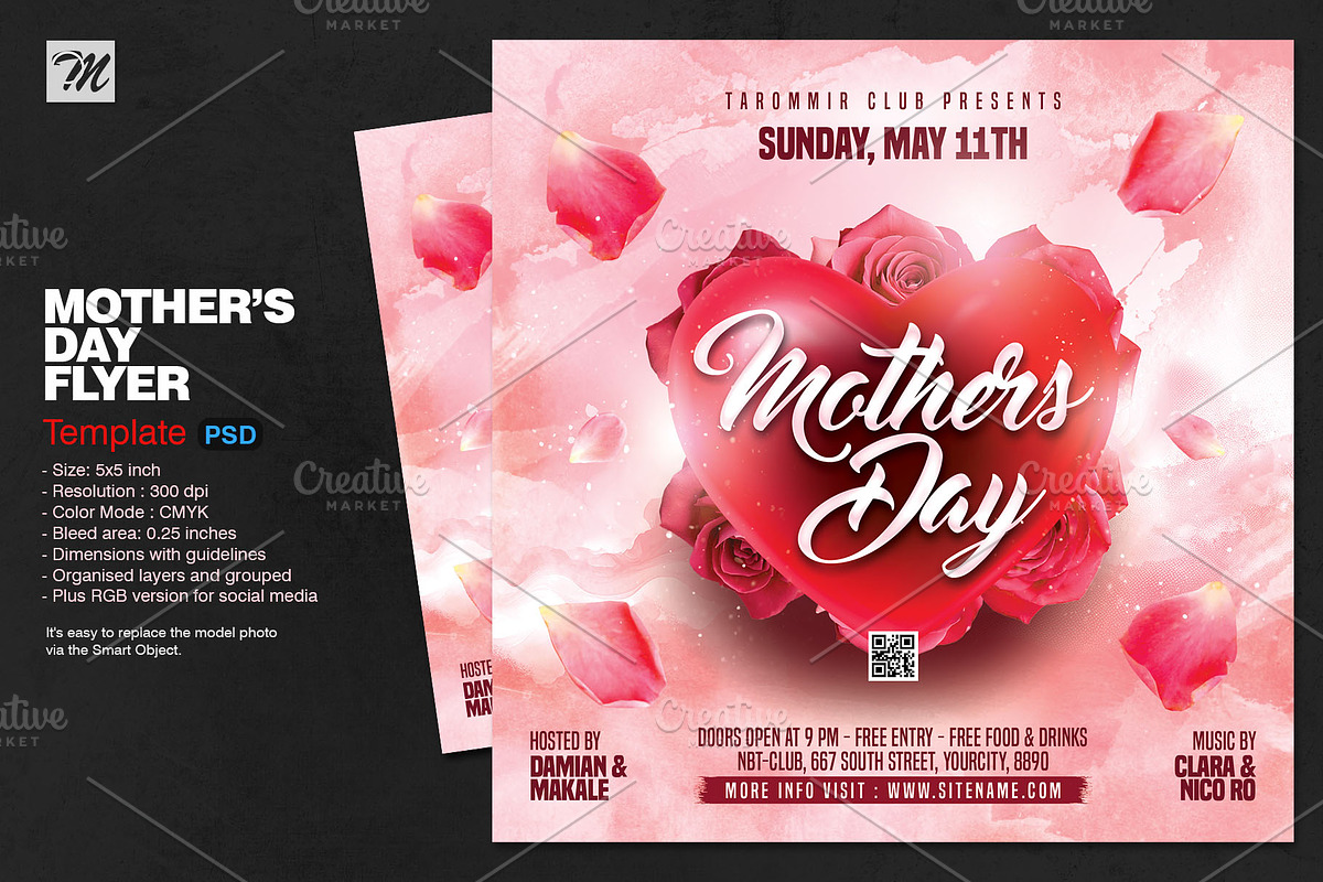 Mother's Day Flyer, a Flyer Template by Tarommir (Photo 1 of 3)