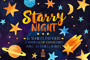 Starry Night, Pattern Pack, a Pattern Graphic by Stella's Graphic Supply (Thumbnail 1 of 6)