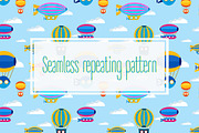 Balloons seamless pattern, a Pattern Graphic by AlexZeL (Thumbnail 1 of 6)