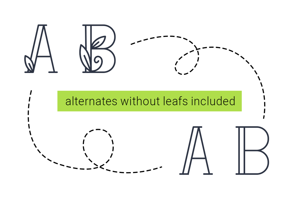 Amurez - delicate natural font preview 3