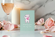 Naive dog love clipart, an Object Graphic by Alenkakarabanova (Thumbnail 10 of 10)
