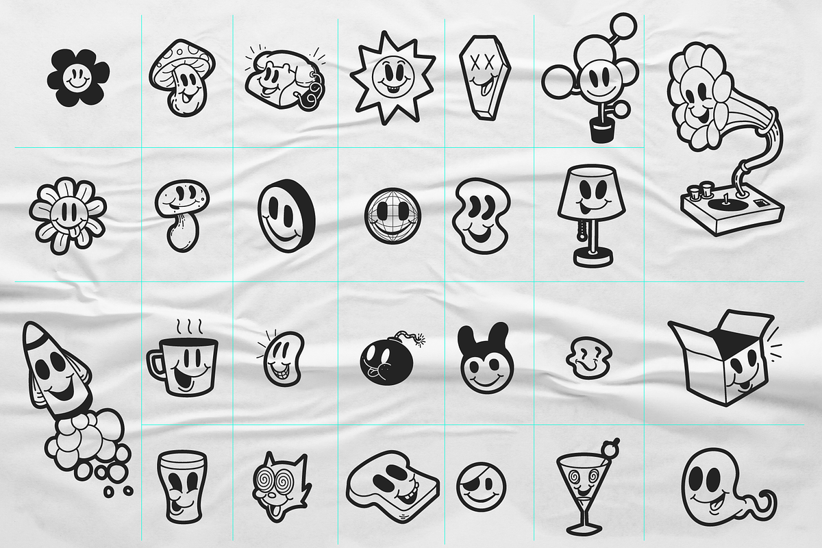 Smiley Face Collecion, an Illustration by Inkwell Supply Co (Photo 3 of 7)