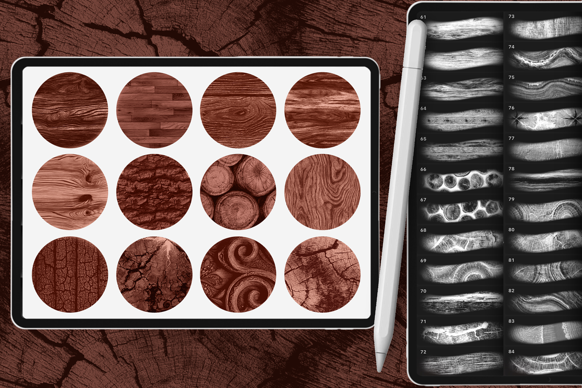 Procreate Wood interior brushes, a Brush Add-On by Revabrush (Photo 5 of 7)