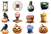 Vintage Halloween Clipart, an Illustration by Designworld (Thumbnail 3 of 5)