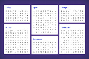 Iconia Pro 32,000 Icon In 6 Style