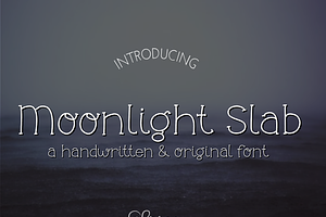 Moonlight Slab- Handwritten Font