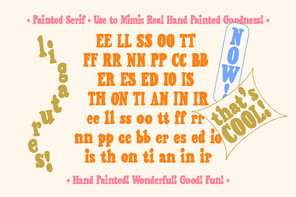 Painted Serif - Hand-lettered Font, a Handwritten Font by Studio Funshop by Kelli (Photo 14 of 15)