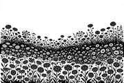 60 Daisy Flower Field Silhouette, a Seasonal Illustration by Amazin_art (Thumbnail 28 of 35)