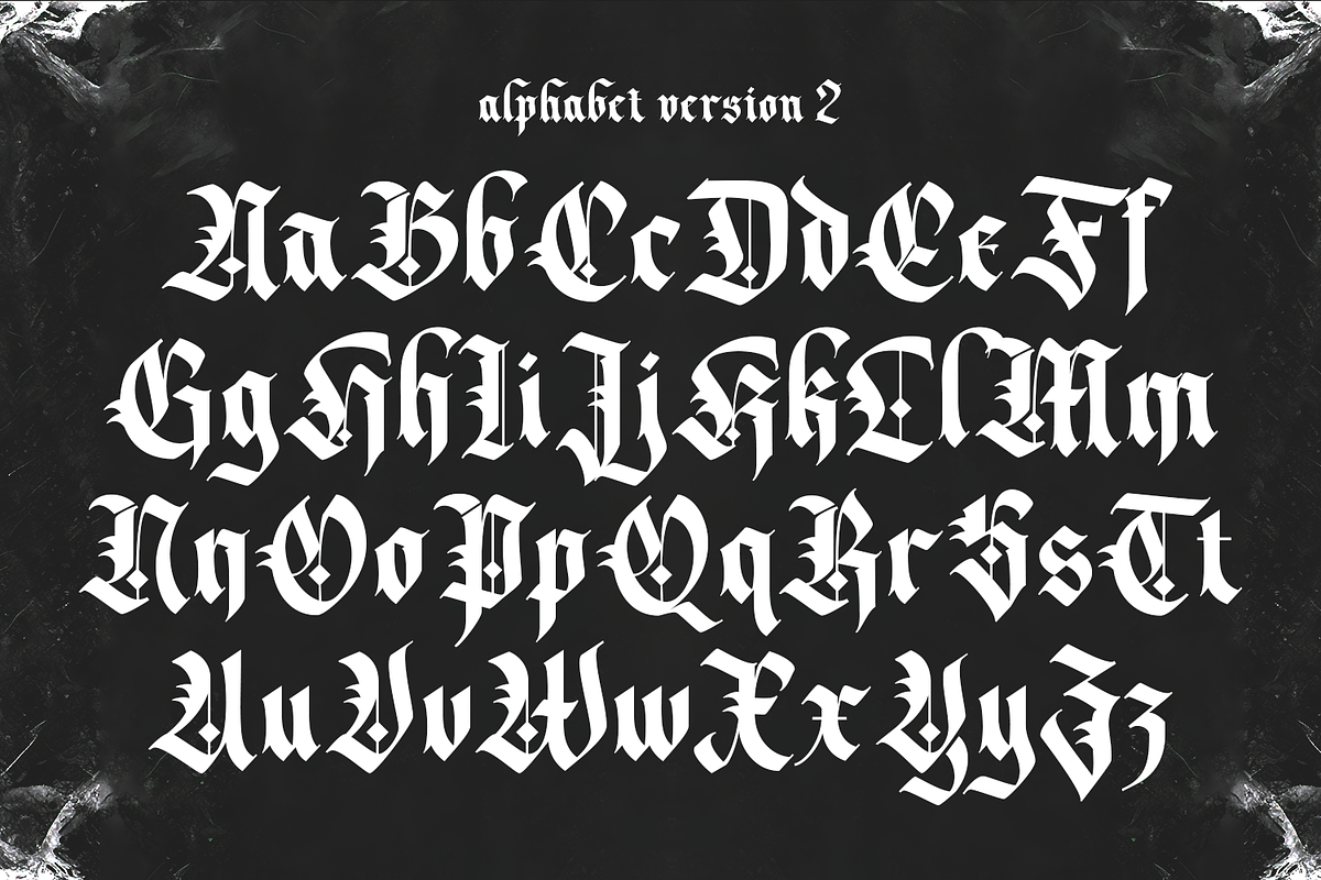 Dark Whisper – Fierce Blackletter, a Blackletter Font by Almarkhatype (Photo 8 of 10)