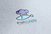 Fish Resto Logo, a Branding & Logo Template by Slim Studio (Thumbnail 1 of 3)