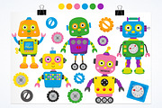 Kawaii Robot, an Illustration by PrettyBundles (Thumbnail 2 of 5)