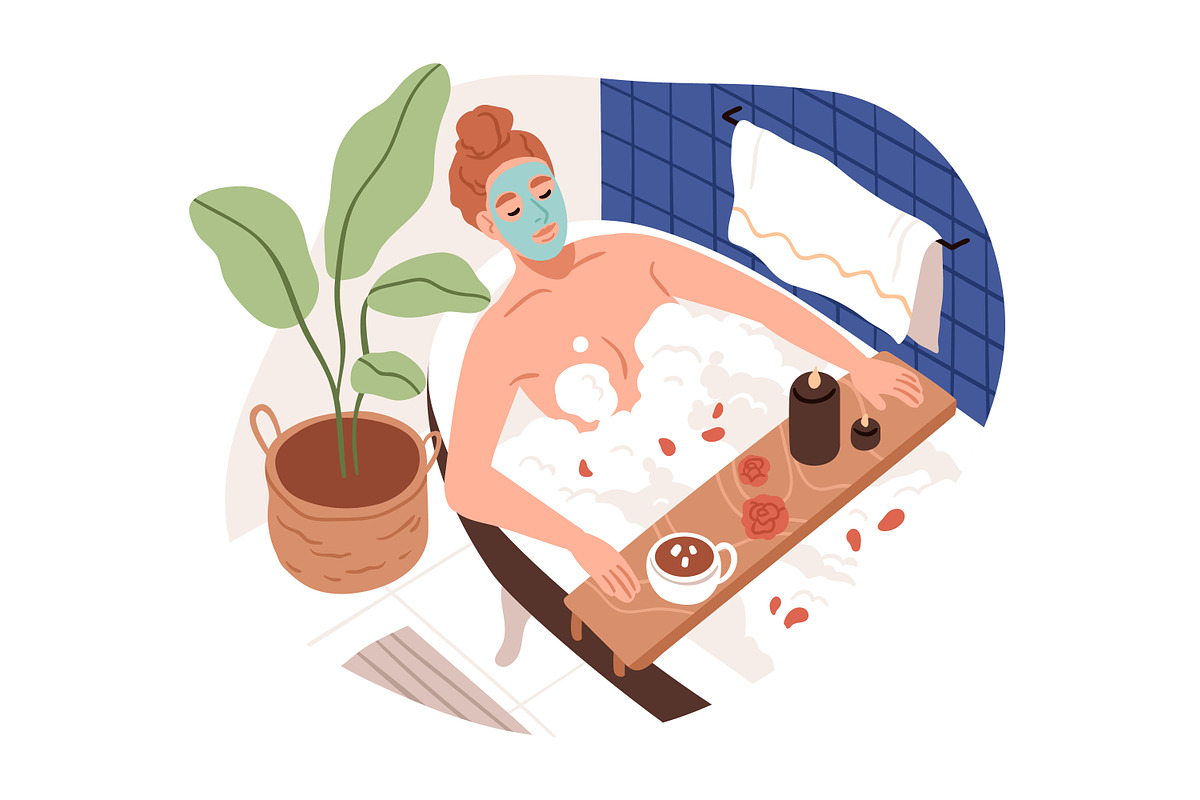 Women do skin care & hygiene routine, a Healthcare Illustration by Good Studio (Photo 2 of 7)
