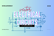 40 Electrical Circuits Vectors, an Illustration by TheBlackPixelCo (Thumbnail 1 of 4)