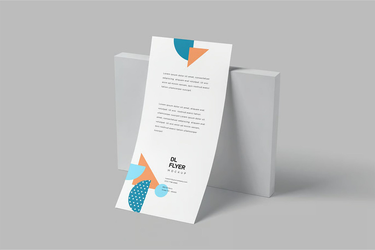 DL Size Flyer Mockups, an Advertising Mockup by megostudi0 (Photo 4 of 7)