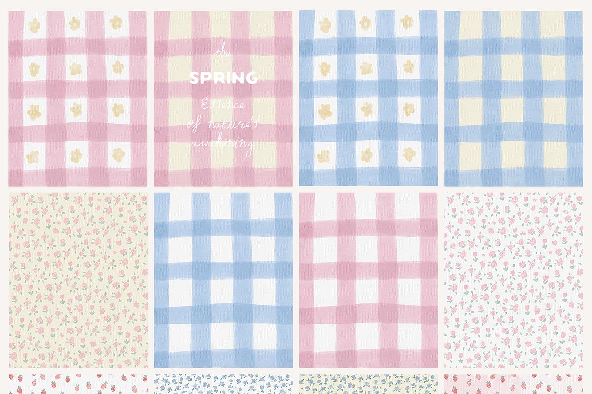 Hand-Painted Spring Backgrounds, a Background Graphic by Lana Elanor (Photo 11 of 15)