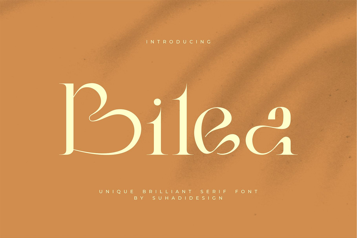 Bilea - Unique Brilliant Font, a Serif Font by suhadidesign (Photo 1 of 14)