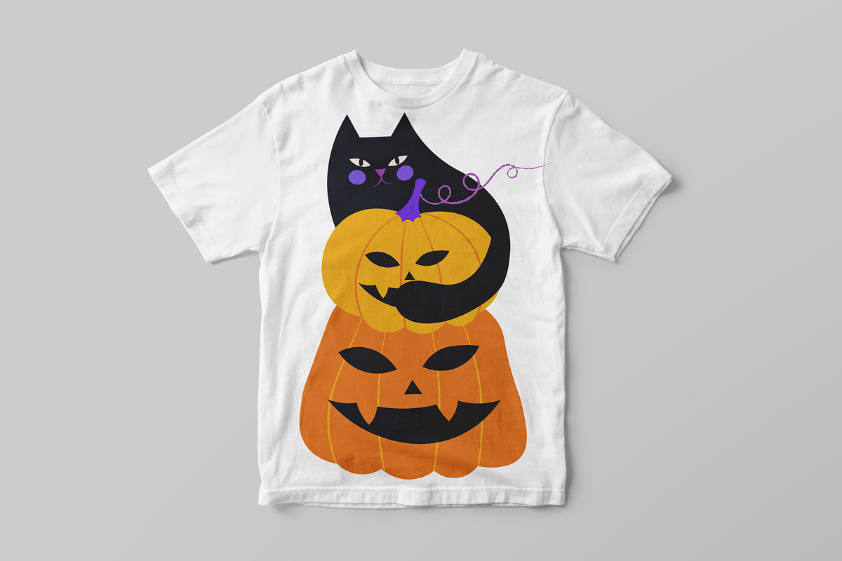 Catoween • halloween cat clipart, a Seasonal Illustration by dariikos (Photo 10 of 16)