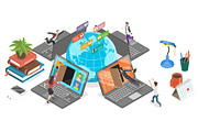 Hybrid Work Set 01, a Work Illustration by AndriiStore (Thumbnail 9 of 11)
