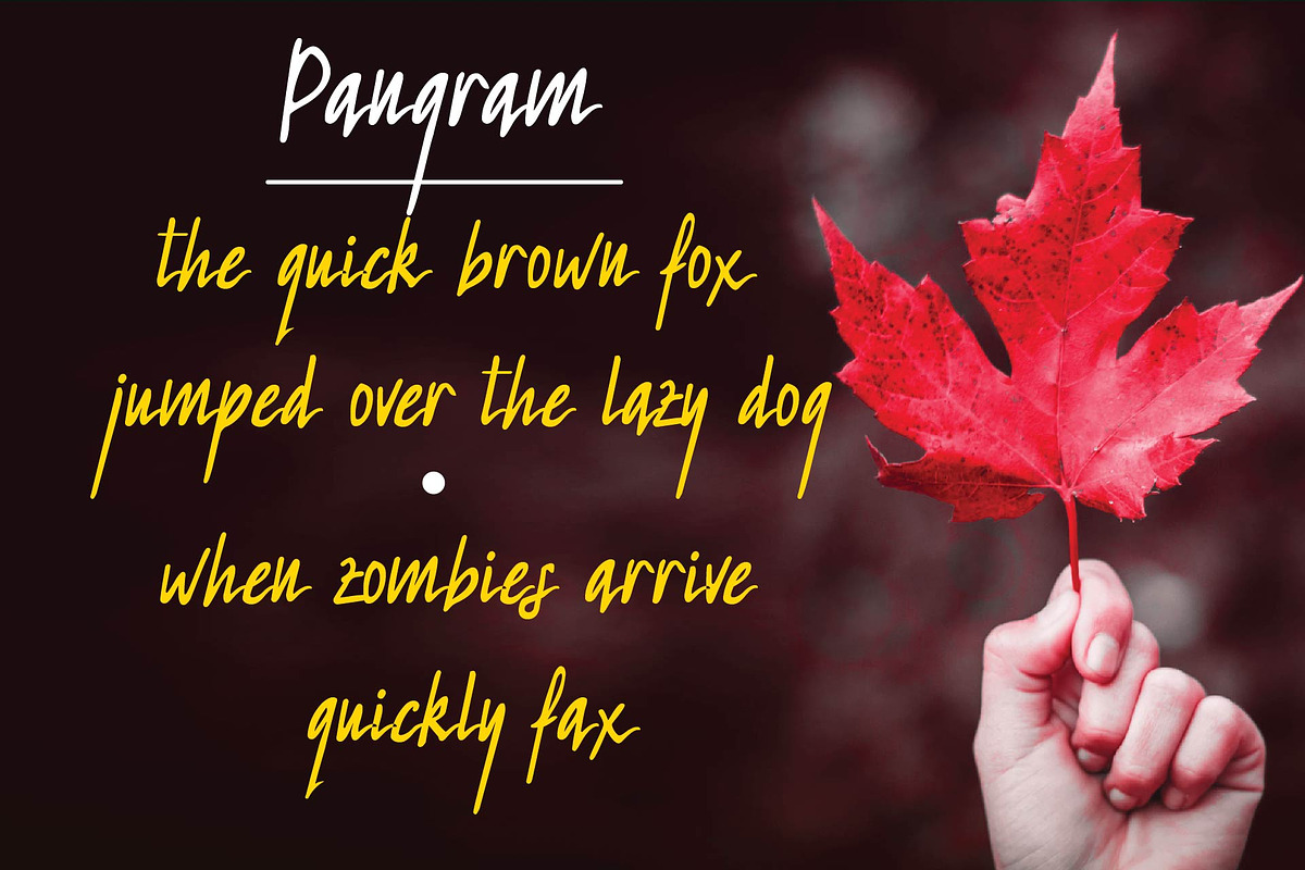 Redleaf Typeface preview 2