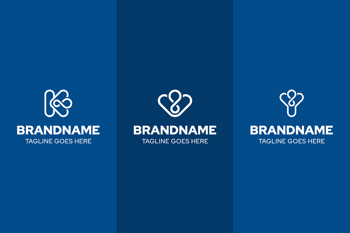 Letter K V Y Infinity Line Logo, a Branding & Logo Template by Pray Art Design Studio (Photo 2 of 2)