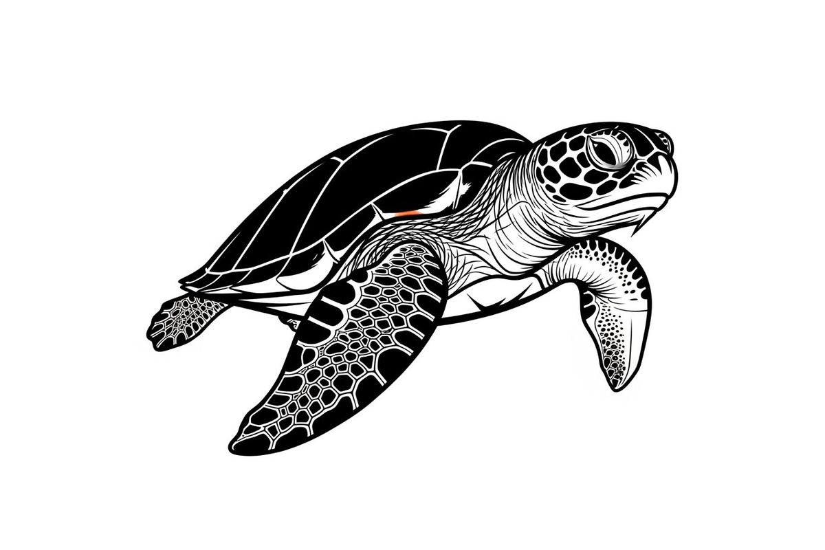 50 Sea Turtle Vector Silhouette Bund, an Illustration by jahid234 (Photo 39 of 51)