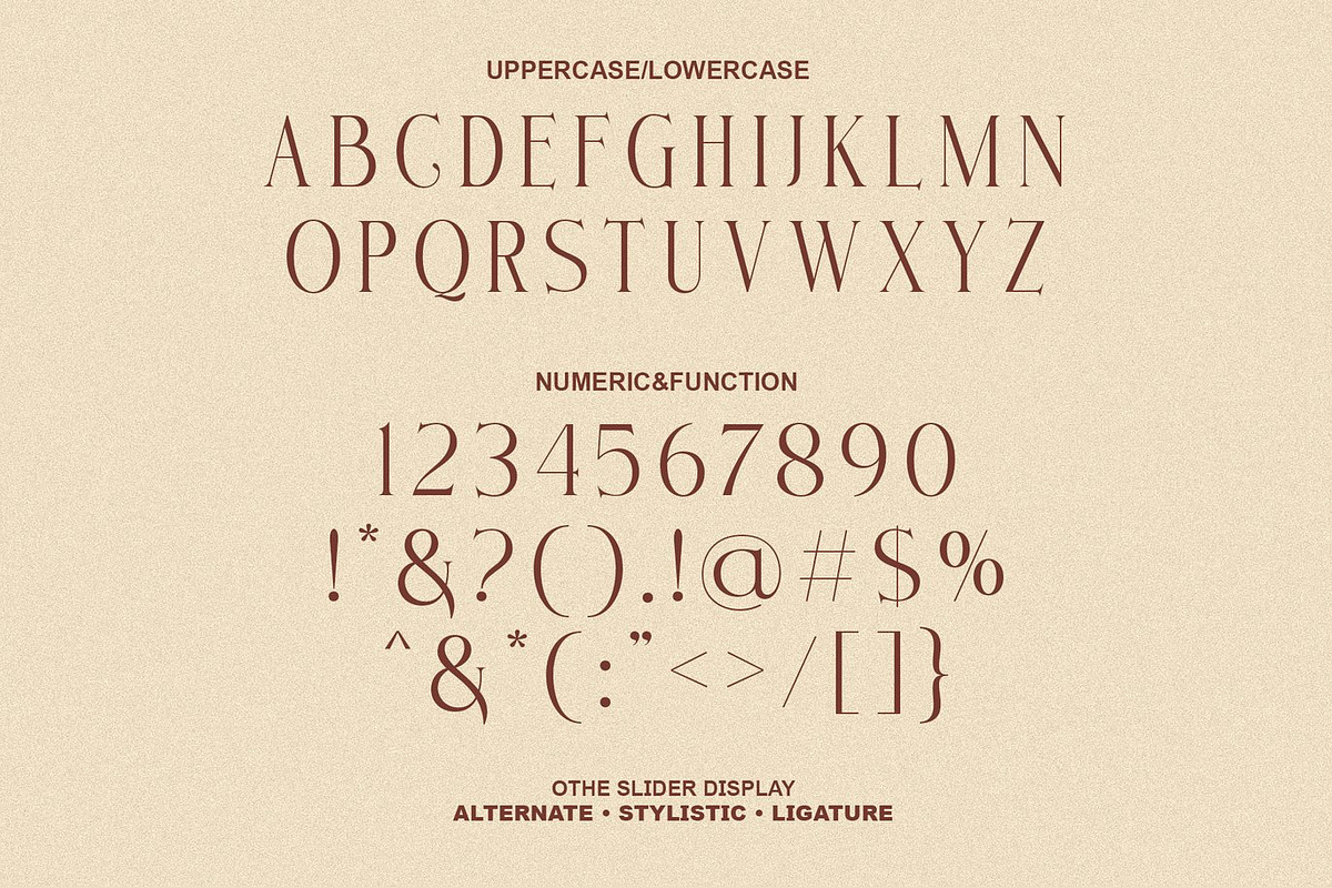 Quinther - Ligature Display Serif, a Serif Font by Luna Shop (Photo 4 of 6)