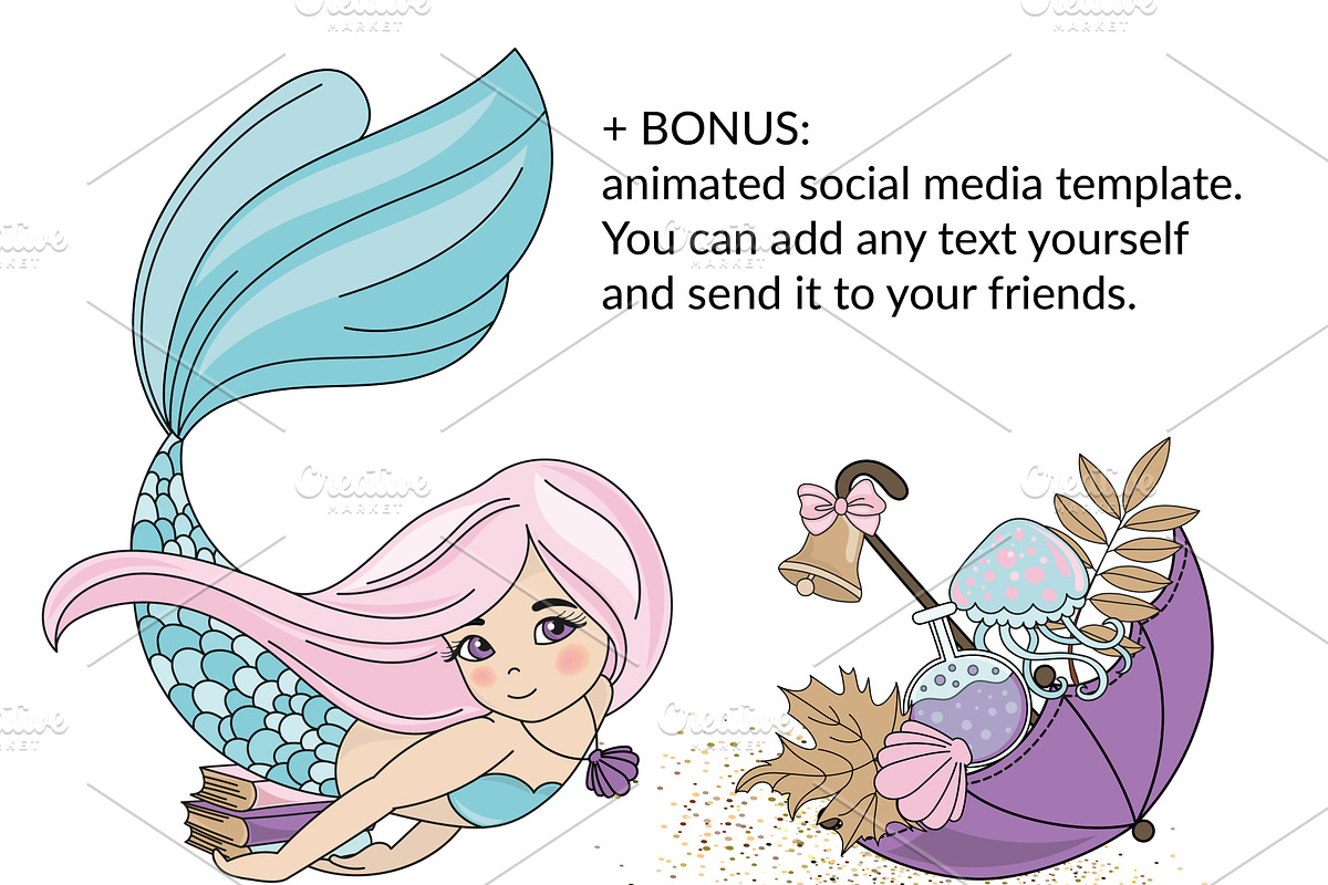 MERMAID SCHOOL, a Decorative Illustration by FARAWAYKINGDOM (Photo 6 of 11)
