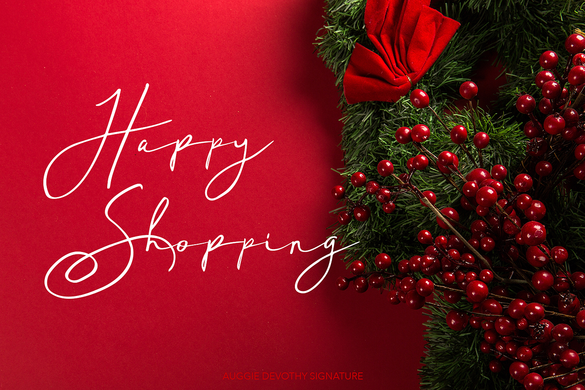 Auggie Devothy Signature, a Script Font by madeDeduk (Photo 8 of 15)