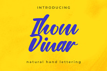 Thom Dinar: Vibrant Handwriting Font