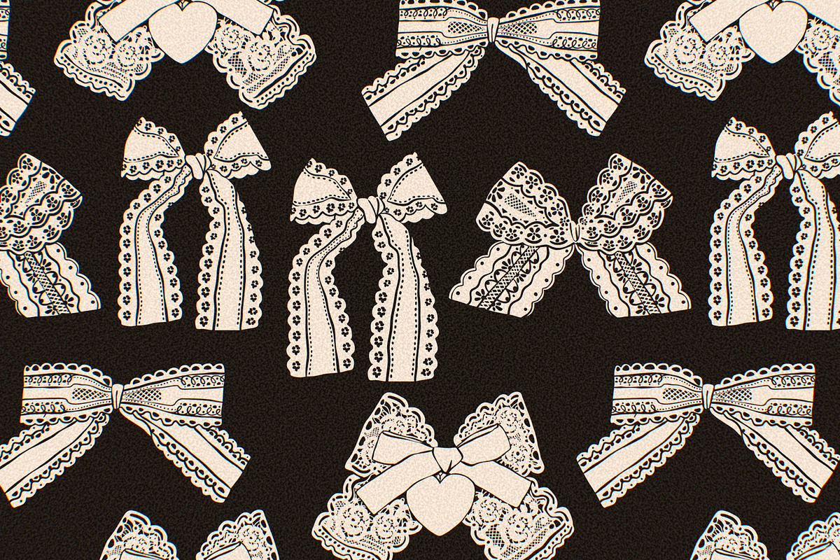 Lace Bows and frames, a Decorative Illustration by Twisted Tail (Photo 5 of 10)