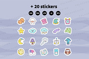 Night Thing Clipart Set, a Decorative Illustration by Palau (Thumbnail 12 of 12)