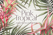 Pink Tropical Seamless Pattern, a Pattern Graphic by Bigio Designs (Thumbnail 1 of 8)