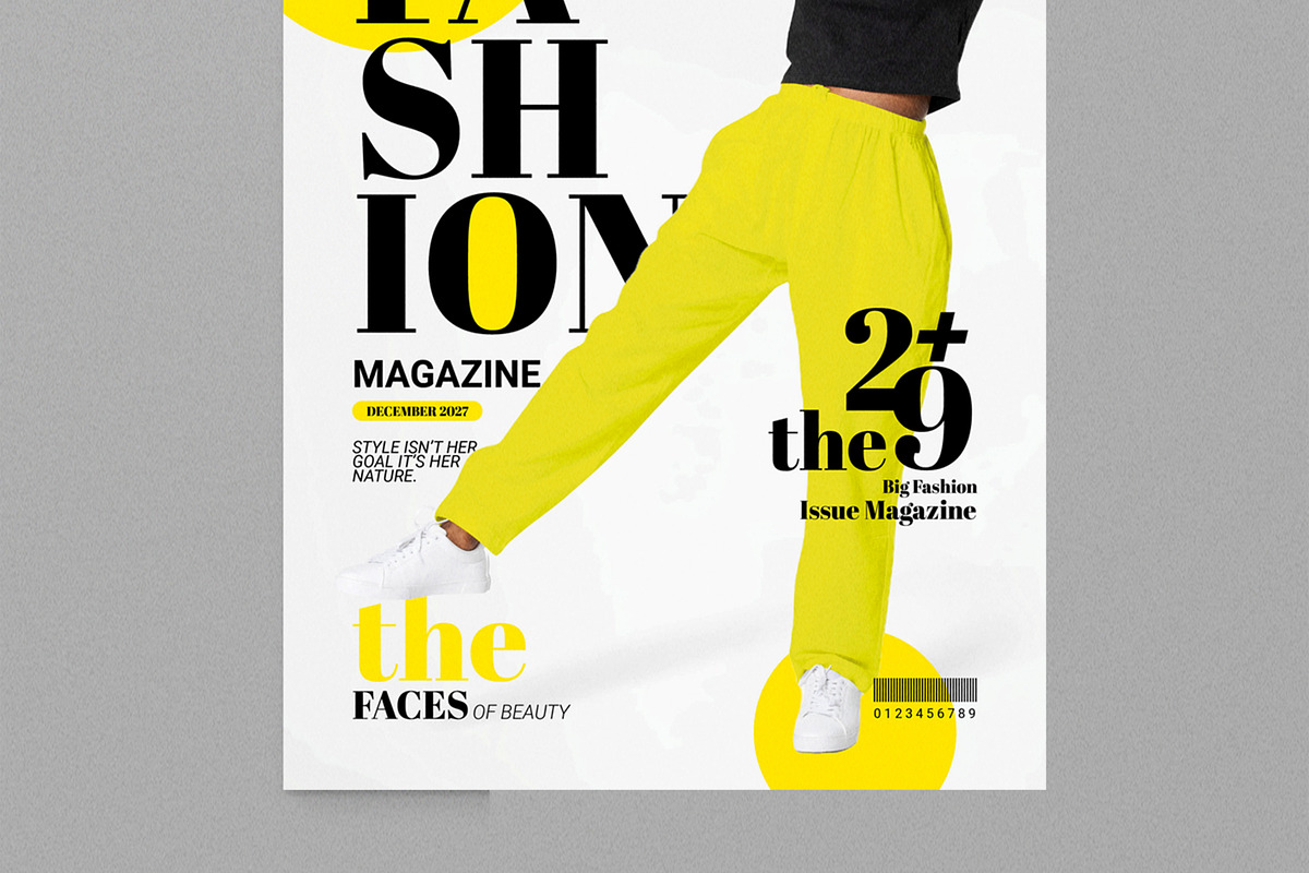 Fashion Magazine Cover Layout, a Magazine Template by MightyDesign (Photo 4 of 8)