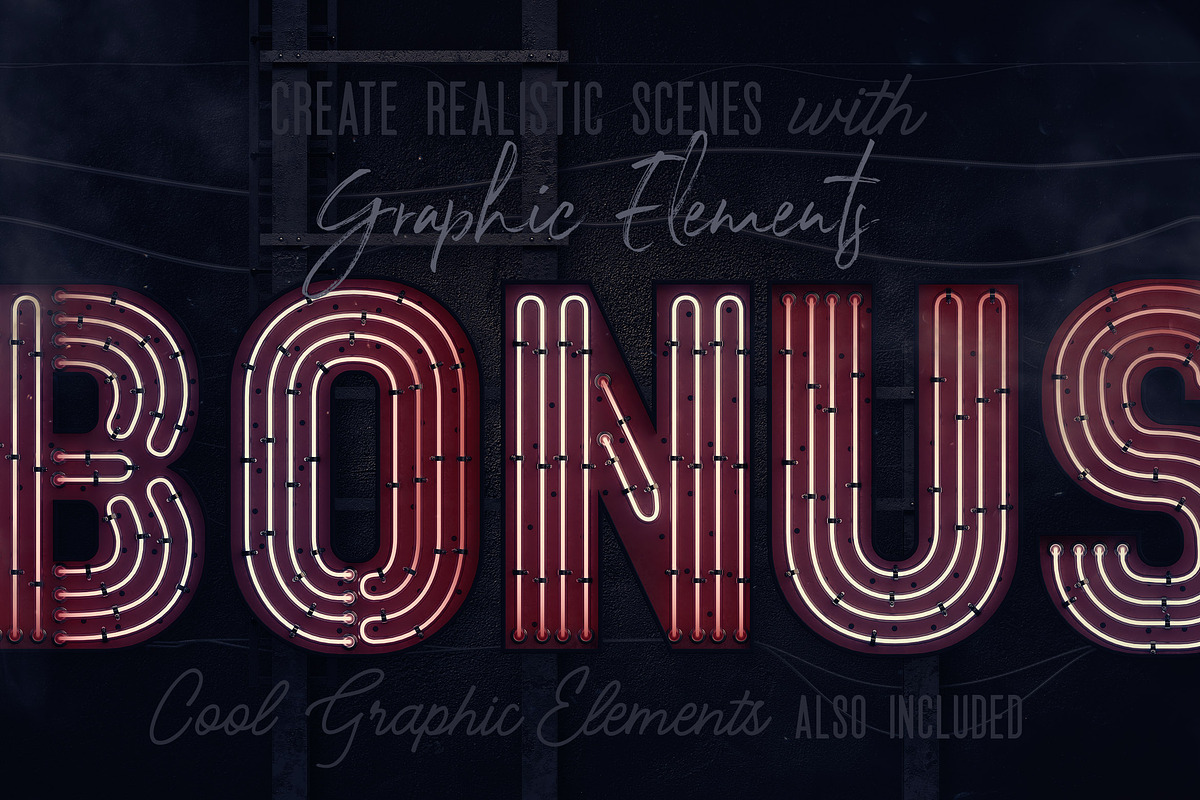 Bold Neon 3D Lettering, a Graphic by TVartworks (Photo 5 of 16)