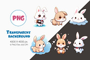 Cute cartoon Bunny 05.TShirt Sticker, an Animal Illustration by KENO Mascots (Thumbnail 2 of 8)