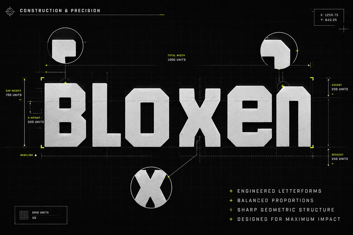 Bloxen, a Slab Serif Font by Wow Magic (Photo 4 of 5)
