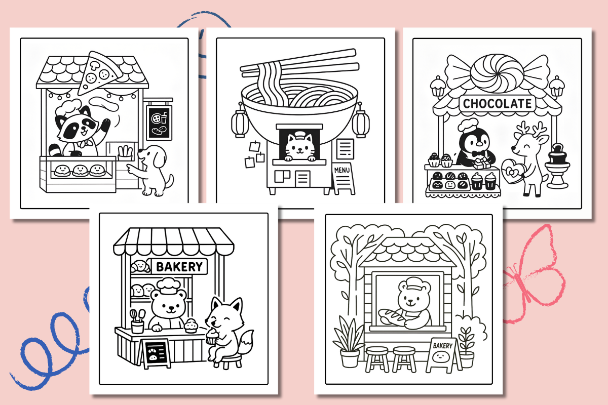 Food Corners Coloring pages – 31 PNG, an Animal Illustration by Smillyy Threads (Photo 7 of 9)