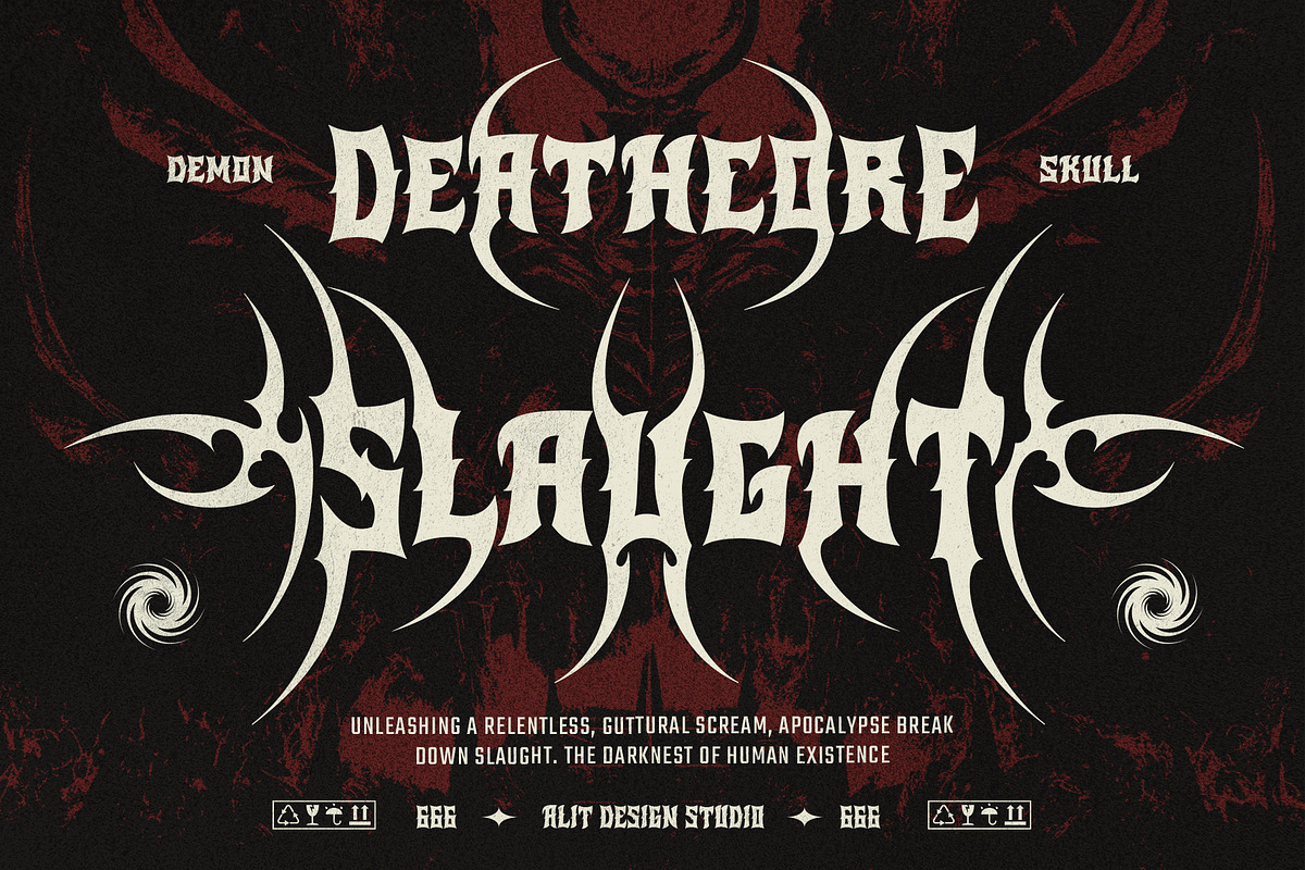 Red Band Typeface, a Blackletter Font by alit design (Photo 4 of 17)
