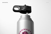 S. Steel 32 oz. Water Bottle Mockup, a Product Mockup by creatsy5 (Thumbnail 7 of 12)